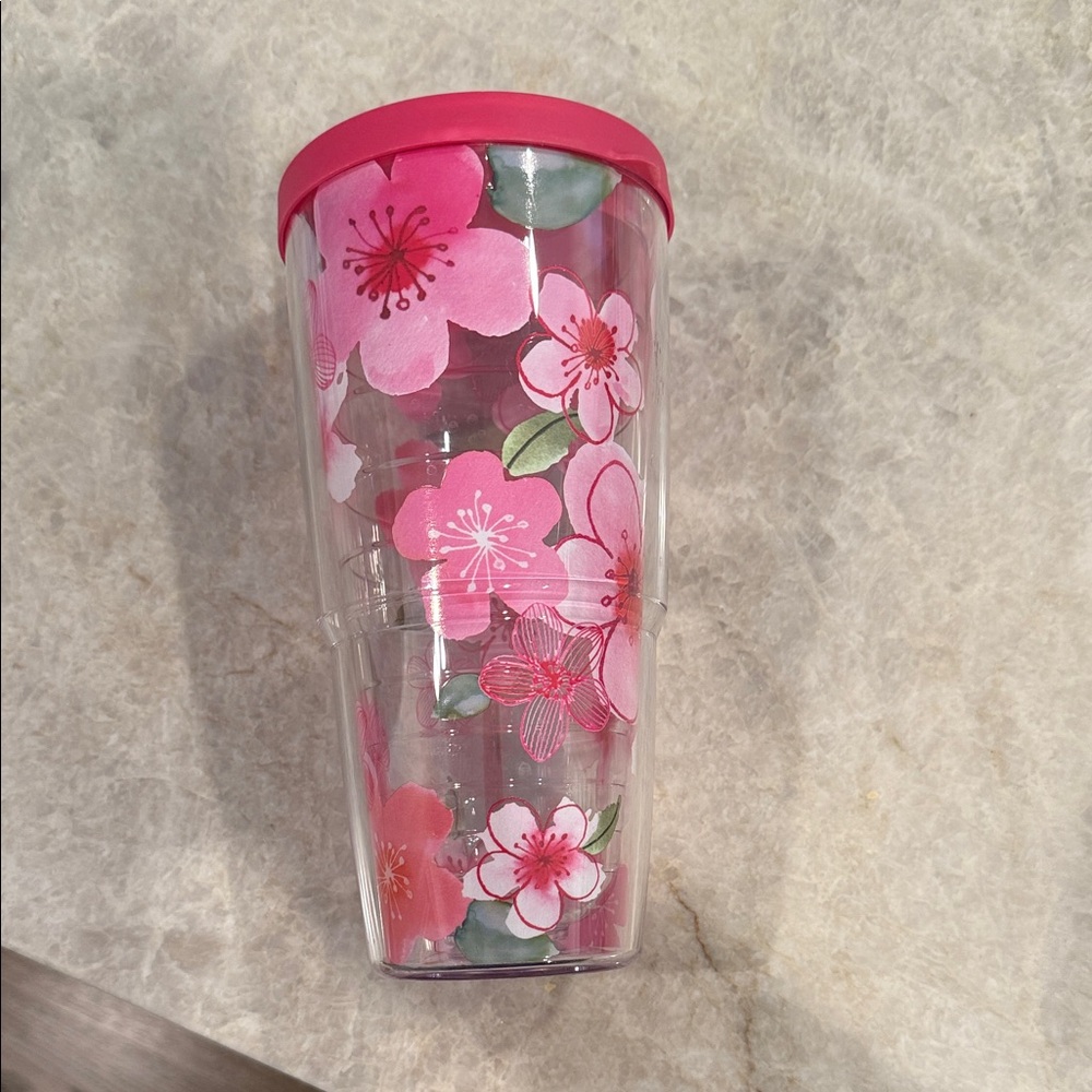 Tervis Pink Cherry Blossom Tumbler with Lid